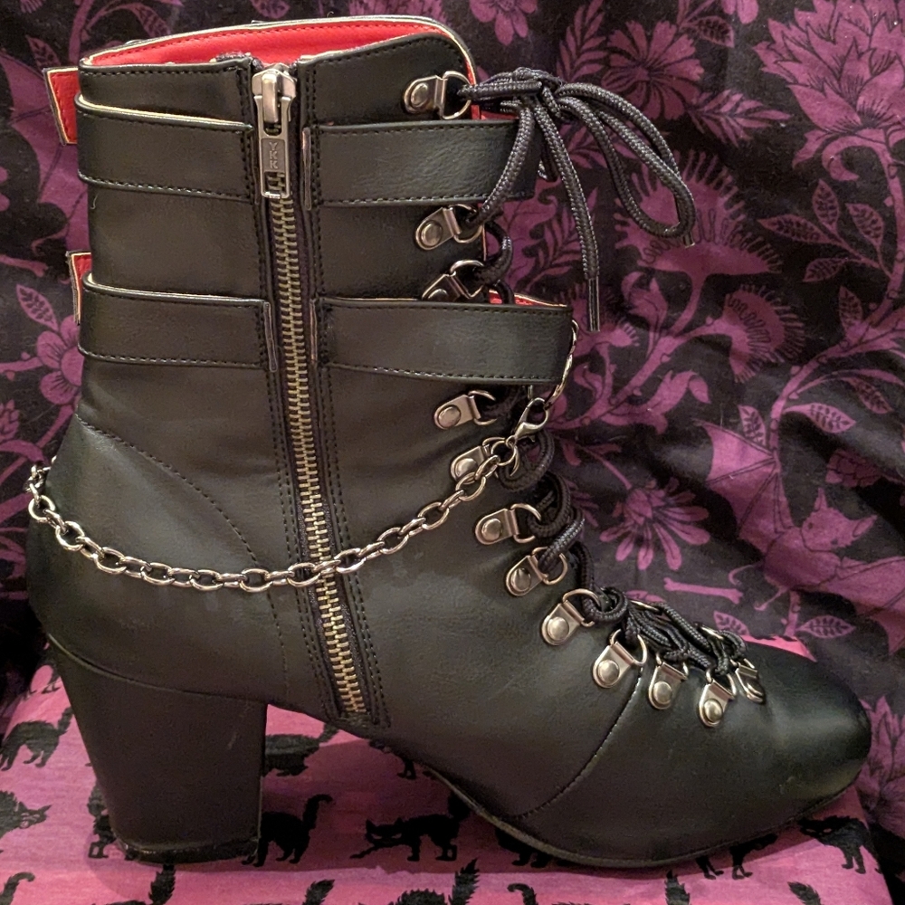 Demonia Vivika Coffin Boots Size 11 - Picture 4 of 10